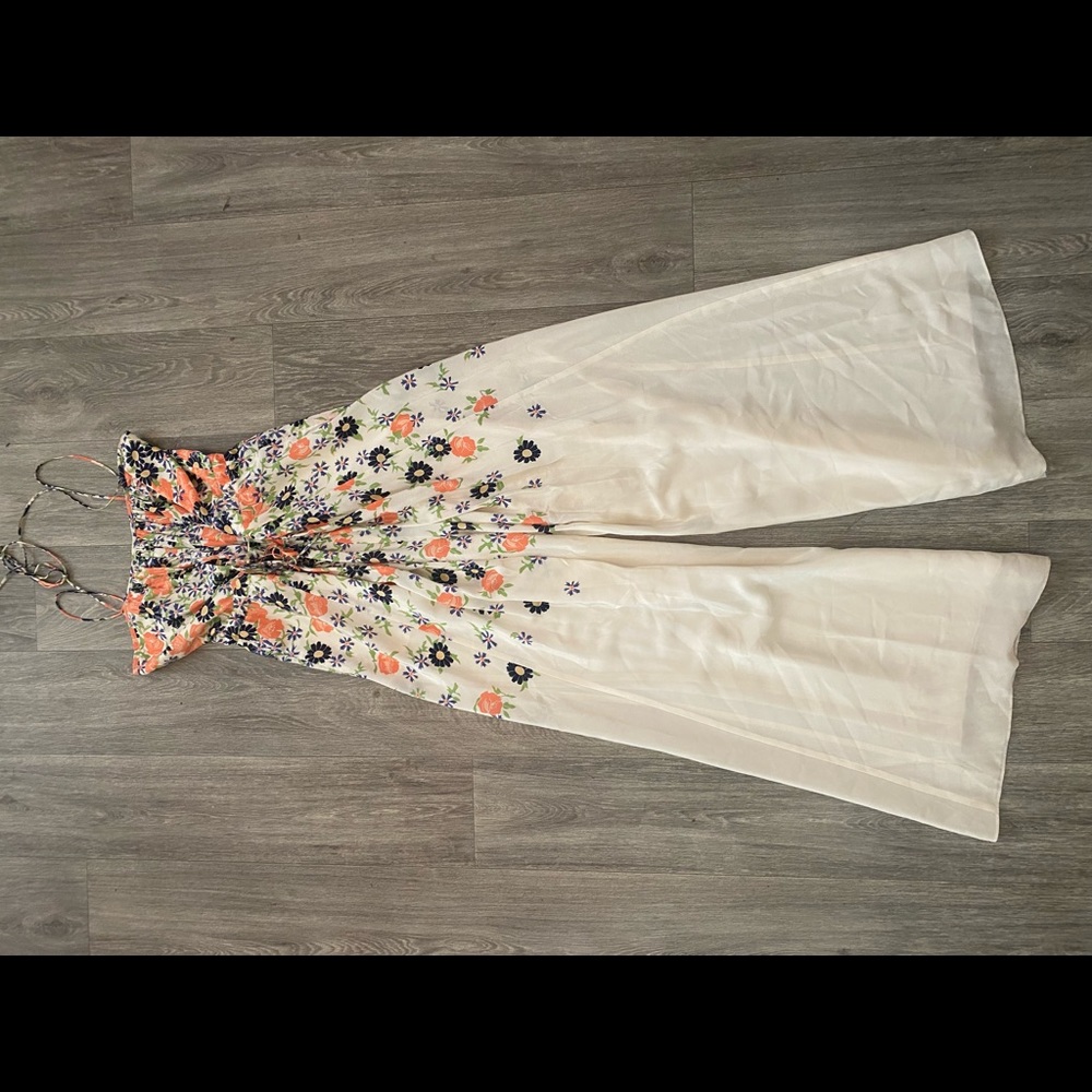 The most delicate silk floral romper